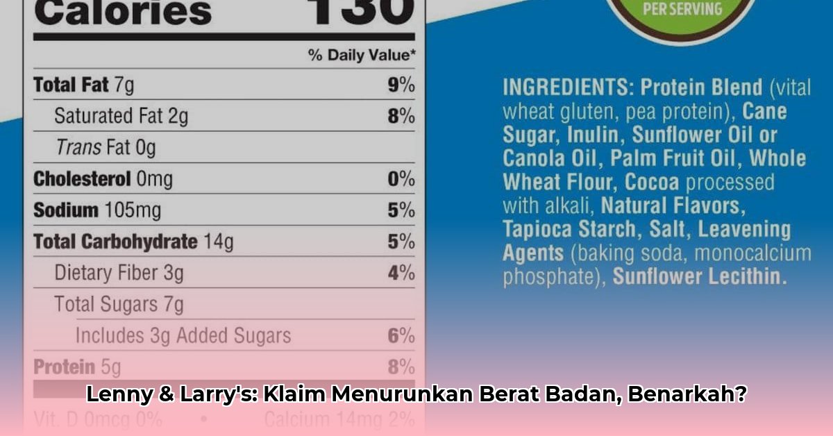 are lenny and larry cookies good for weight loss